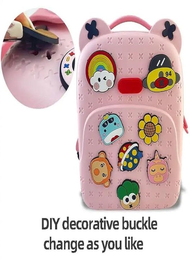 Oupstrive School Bags for Girls Waterproof Material for Fun Loving Kids School Bag, Eco-Friendly School Bags for Boys and Girls with a Tic Tac Moveable Trinkets Backpack gift for kids - Image 2